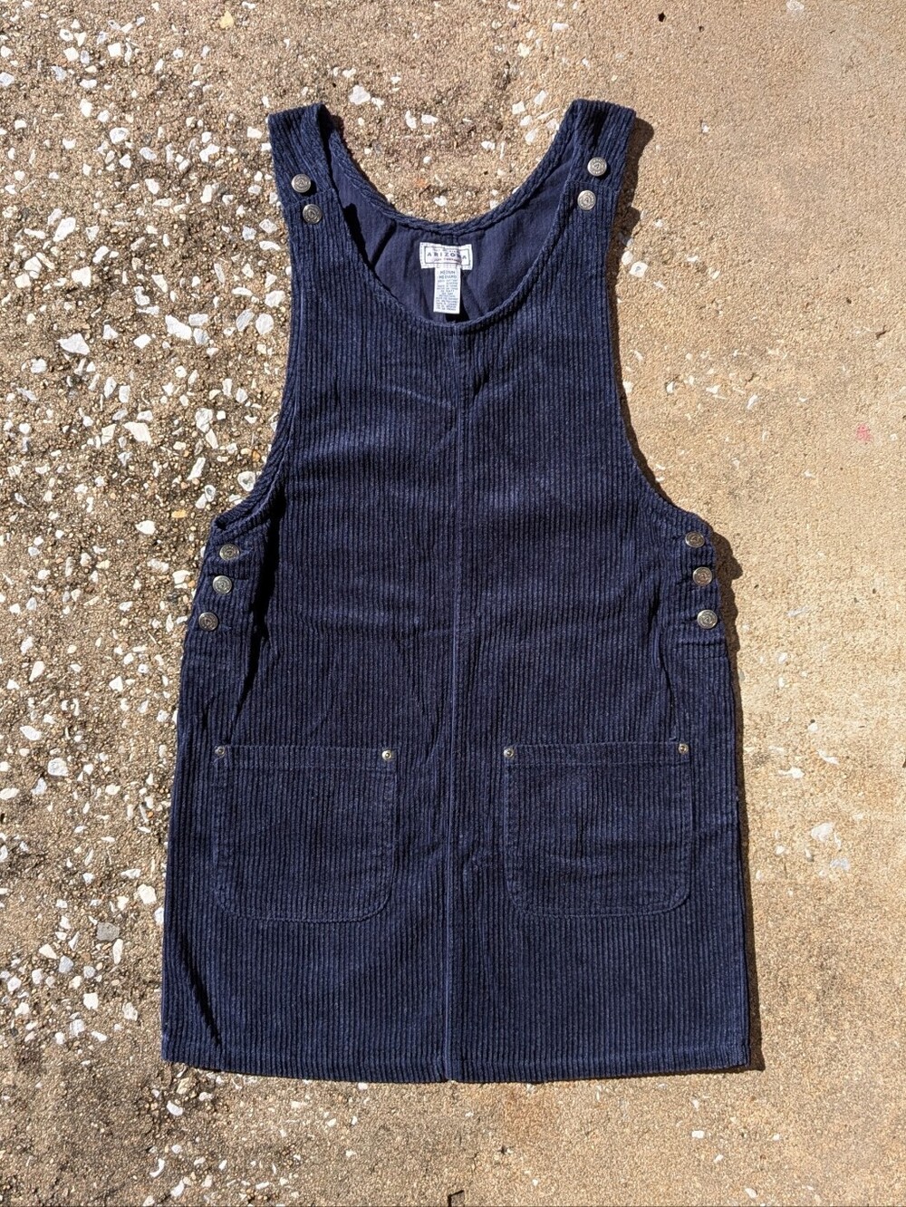 Arizona Jean Company Dark Navy Corduroy Jumper Dress